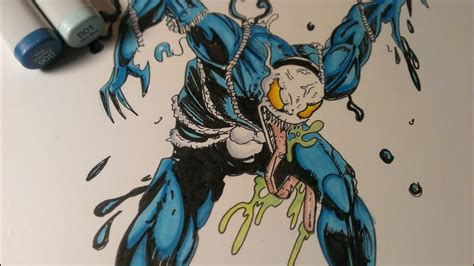 Drawing Venom 2099 Marvel Comics Youtube