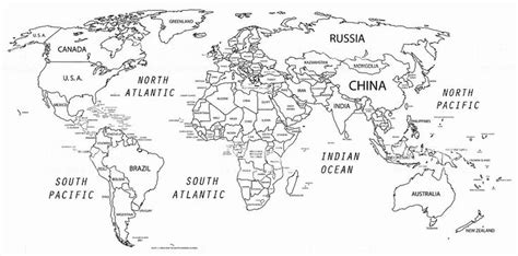 map   world coloring page fresh  world map  traced