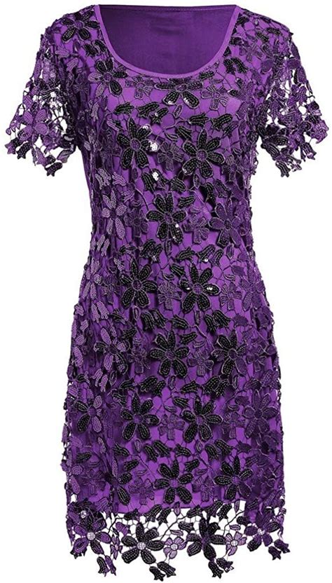 Hblld Short Sleeves Flower Sequin Cocktail Party Prom Dress Ball Gowns