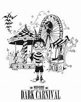 Carnival Sideshow sketch template