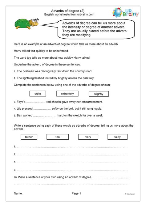 adverbs of degree 2 word classes by urbrainycom