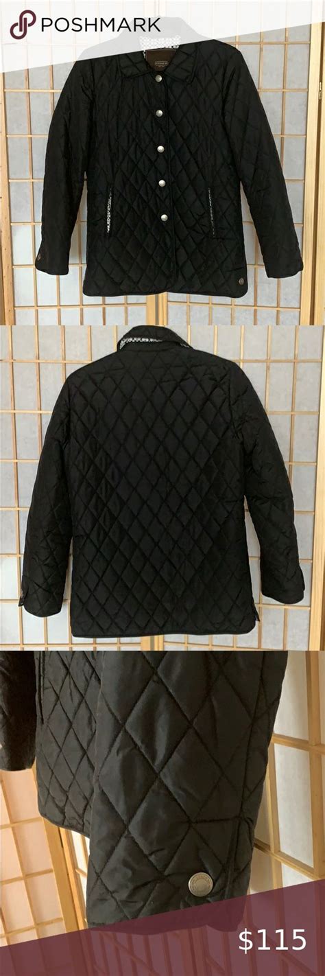 coach quilted black jacket black jacket quilted jacket jackets