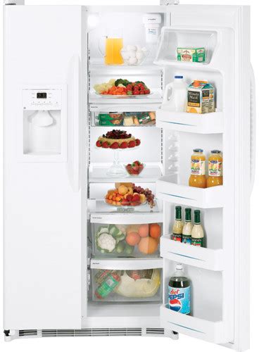 ge gshjftww  cu ft side  side refrigerator   glass shelves gallon door storage