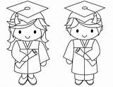 Graduation Coloring Pages Kindergarten Pre Couple Print Gown Students Preschool Graduate Printable Template Color School Drawing Scribblefun Getcolorings Draw Characters sketch template
