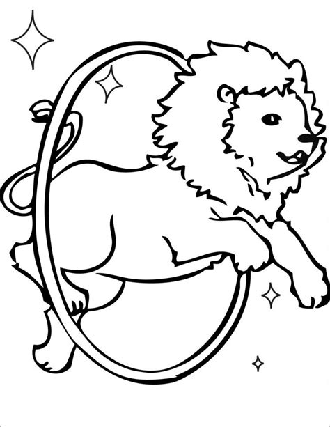 circus animals coloring pages coloringbay