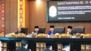 dprd kota palembang menetapkan rencana kerja renja  mediatrapnews