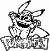 Coloring Minion Pages Pikachu Pokemon Minions Printable Wecoloringpage Sheets Clipartmag Boys Choose Board sketch template