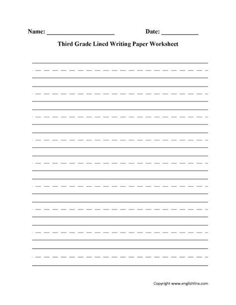 printable  grade writing worksheets