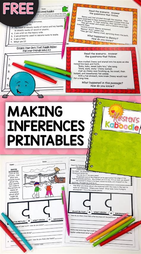 Inferencing Activities Free Making Inferences Worksheets Inference