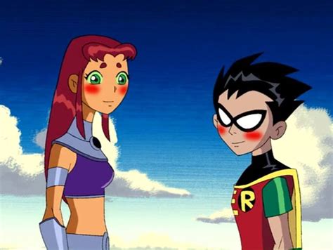 Pin On Teen Titans Robin And Starfire