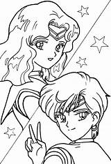 Sailor Coloring Neptune Pages Moon Uranus Anime King Cute Books Crafts Luna Boy Kids Drawing Wallpaper Scouts Sheets Sailormoon Lineart sketch template