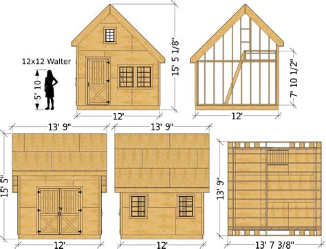 walter shed plan sizes gable garden shed  loft