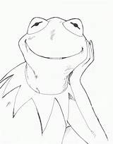 Kermit Frog Coloring Pages Drawing Comments Getdrawings Coloringhome Template sketch template