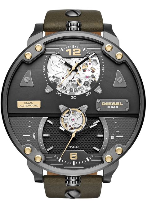 diesel dz double automatic leather limited edition watchescom