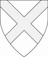 Saltire Heraldic Heraldicart sketch template