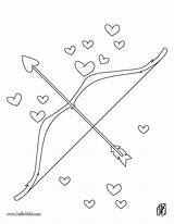 Bogen Pfeil Arco Ausmalen Colorear Flechas Valentinstag Flecha Hellokids Cupido Desenho Valentin Indianer Farben sketch template
