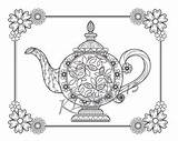 Teapot Coloring Pages Color Template Instant Etsy sketch template