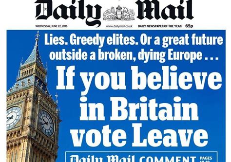 brexit   eu referendum daily mail breaks  mail  sunday   brexit