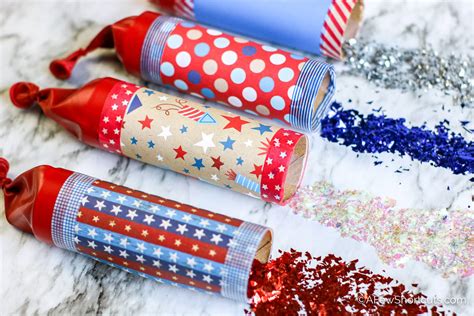 diy confetti poppers great  fourth  july   shortcuts