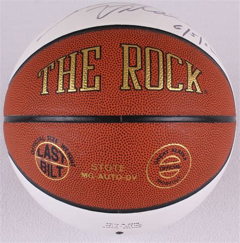 Dick Vitale Signed Custom Engraved Dick Vitale The Rock Basketball