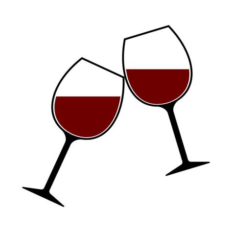Royalty Free Wine Glasses Cheers Clip Art Vector Images