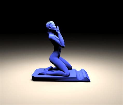3d Printable Model Stand With Girl Cgtrader