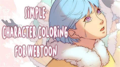 simple character coloring  webtoon  csp shiraishiku youtube