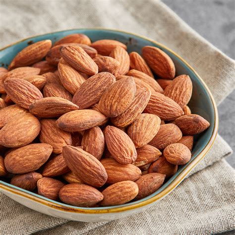 roasted unsalted almonds  lb