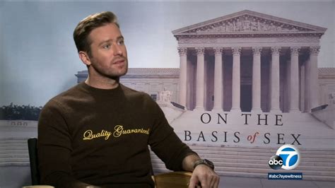 On The Basis Of Sex Armie Hammer Shares Why He S
