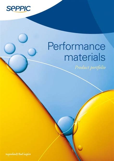 performance materials leaflet seppic