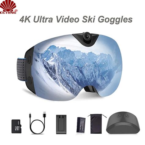 ultra video ski sunglass goggles camera  super p fps video recording anti fog
