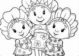 Fifi Flowertots Coloring Pages Coloring4free Printable sketch template