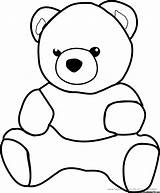 Bear Teddy Outline Ausmalbilder Coloring Clipart Bears Choose Board Kinder Pages sketch template