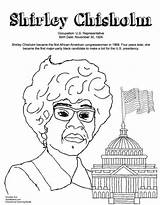 Coloring Sheets Pages Printable History Month Power Shirley Chisholm Girl Women Kids Color Celebrate Doodles Ave Chisolm Activities Printables African sketch template