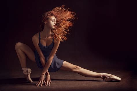 Wallpaper Sports Women Redhead Model Ballerina Supermodel