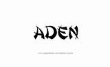 Tattoo Name Aden Jaeden Designs sketch template
