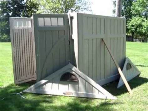 build  plastic shed youtube