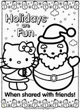 Coloring Pages Christmas Crayola Printable Melody Hello Xmas Kitty Hundreds Colouring Print Divyajanani Color Getcolorings Getdrawings sketch template