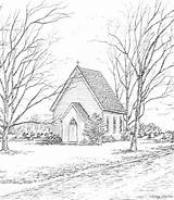 Churches Small Abandoned Draw Sketches Church Drawings Big Things Pencil Drawing Old Country Google House Impact Paintings Leadership Easy Wood sketch template