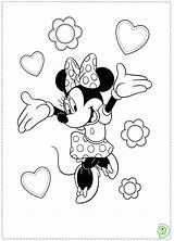 Mouse Coloring Minnie Bow Getcolorings sketch template