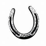Horseshoe Hoof Horse Clipart Shoe Drawing Print Horseshoes Printable Cliparts Template Feet Clipartmag Coloring Drawings Collection Library Earrings sketch template