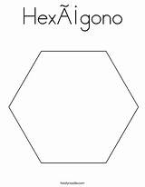 Coloring Hexágono Hexagono Print Ll Twistynoodle Hexagon Favorites Login Add sketch template