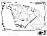 Coloring Falcon Millennium Star Wars Pages Solo Printable Sheets Millenium Activities Kids Sheet Activity Grab sketch template