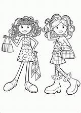 Coloring Groovy Pages Girls Kids Popular sketch template