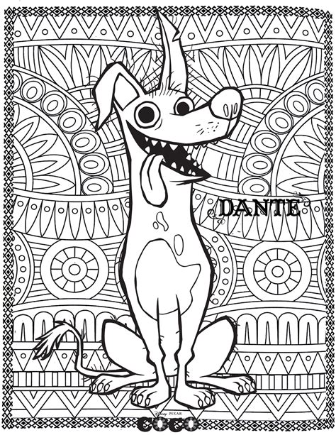 coco coloring pages coco  coloring mandala coloring pages