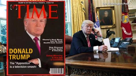 time asks trump to take down fake magazine covers