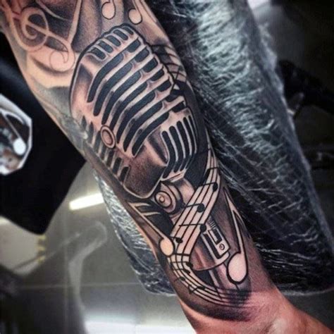 staff tattoo designs  men musical pitch ink
