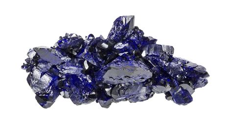 bright graduated blue azurite crystals irocks fine minerals