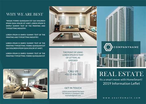 corporate real estate brochure design  behance