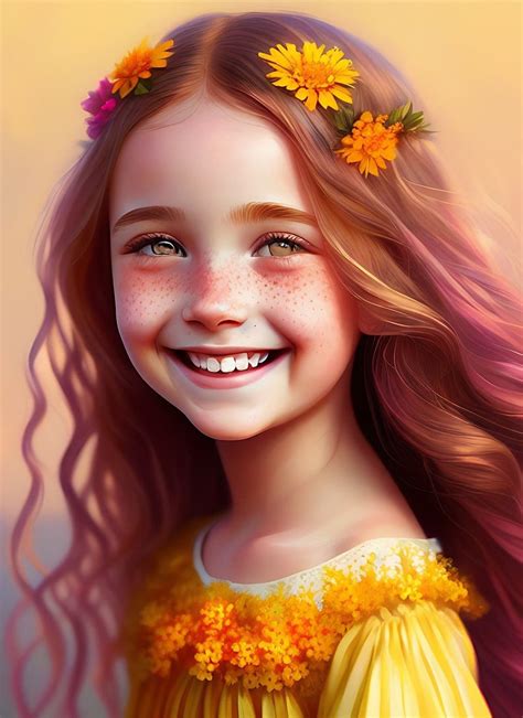 ai generated  girl portrait royalty  stock